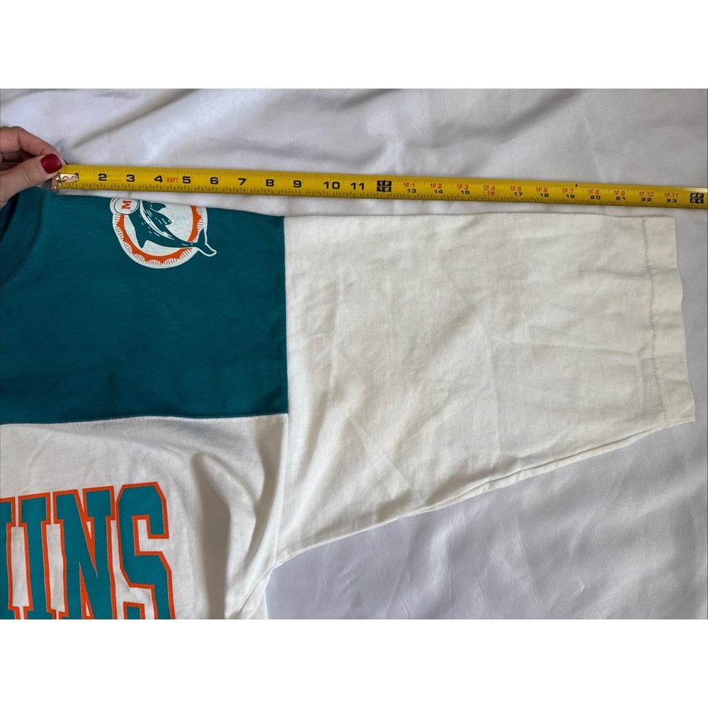 Vintage Miami Dolphins Nutmeg Mills Oversized Shirt Men's Large 1994 - Picture 7 of 14